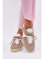 Nízké Dámské Sportovní Boty Béžové model 21685644 - Boto Nízké Dámské Sportovní Boty Béžové model 21685644 - Boto