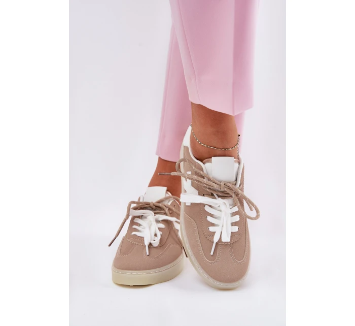 Nízké Dámské Sportovní Boty Béžové model 21685644 - Boto Nízké Dámské Sportovní Boty Béžové model 21685644 - Boto