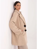 Płaszcz IT PL model 21795642 beżowy - FPrice Płaszcz IT PL model 21795642 beżowy - FPrice