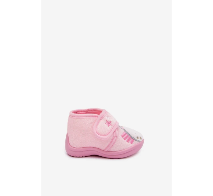 Dětské bačkory na suchý zip – růžové Jeselle Dětské bačkory na suchý zip – růžové Jeselle