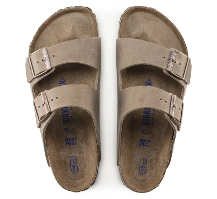 Birkenstock Arizona Soft Footbed Oiled Leather Tabacco Brown úzké žabky pro muže/dámy (0552813) Birkenstock Arizona Soft Footbed Oiled Leather Tabacco Brown úzké žabky pro muže/dámy (0552813)