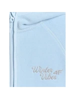 Dívčí volný fleece s kapucí model 21907156 - 4F