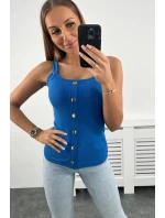 Halenka bez ramínek chrpově modrá Halenka bez ramínek chrpově modrá