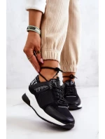 Sportovní Boty Tenisky Na Klínu Černá model 21577257 - VINCEZA