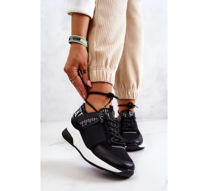 Sportovní Boty Tenisky Na Klínu Černá model 21577257 - VINCEZA