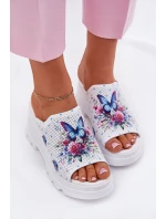 Dámské Kožené Sandały Na Klínu Artiker model 21695578 Bílé - Boto Dámské Kožené Sandały Na Klínu Artiker model 21695578 Bílé - Boto