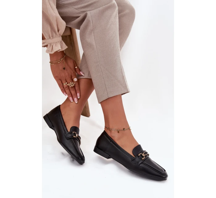 Dámské Mokasíny S Ozdobou Černé Priscelle