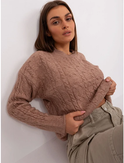 Sweter AT SW model 18884800 ciemny bezowy - FPrice