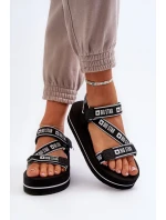 Dámské sandály na platformě Big Star Black Dámské sandály na platformě Big Star Black