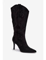 Kozačky na podpatku model 221906 Step in style Kozačky na podpatku model 221906 Step in style