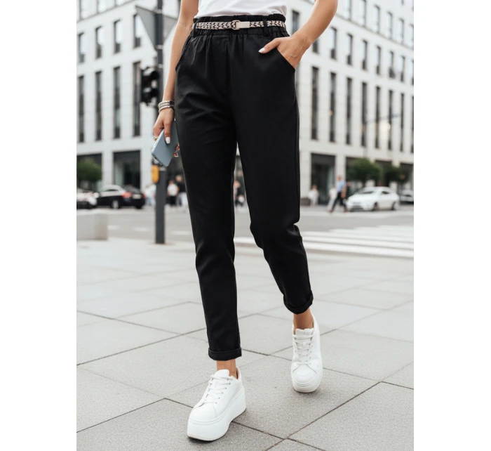 Dámské látkové kalhoty ERLON black FashionStreet UY2026