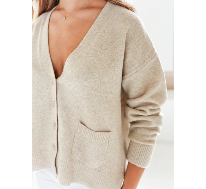 Dámský kardigan SORELIE béžový FashionStreet MY2511
