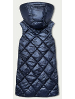 Tmavě modrá prošívaná dámská vesta model 18833488 - W COLLECTION