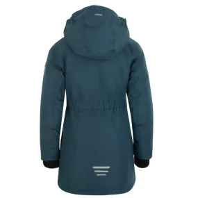 Dětská dívčí nepromokavá zimní péřová bunda s kapucí Trollkids Alesund Navy Blue (301-142)