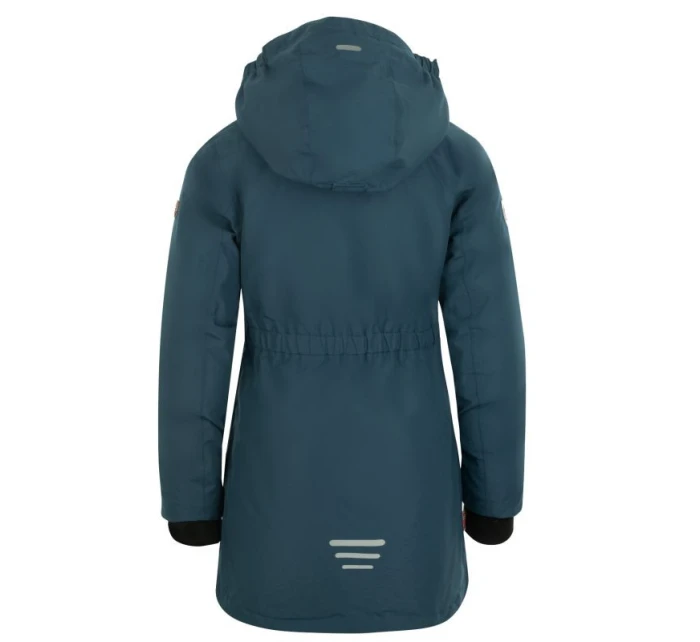 Dětská dívčí nepromokavá zimní péřová bunda s kapucí  Navy Blue model 21350528 - Trollkids
