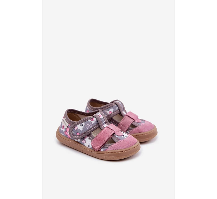 Dětské barefoot papuče a Květiny model 22101007 - Milami Dětské barefoot papuče a Květiny model 22101007 - Milami