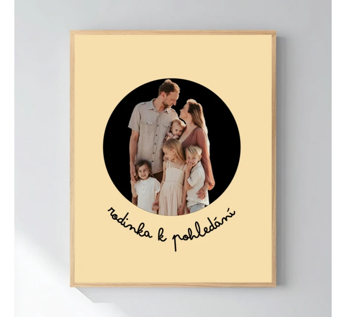 Personalizovaný magický fotoobraz v rámu - 40x50 - výřez fotky na podkladu Personalizovaný magický fotoobraz v rámu - 40x50 - výřez fotky na podkladu