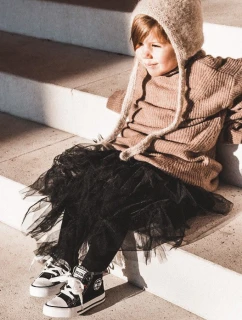 Dětské Tenisky Vysoké Se Zipem BIG STAR HH374188 Černé