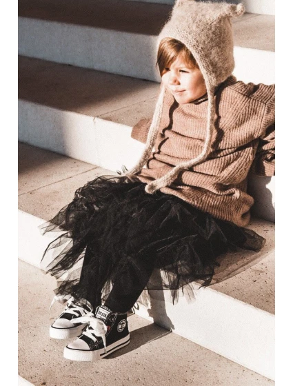 Dětské Tenisky Vysoké Se Zipem BIG STAR HH374188 Černé