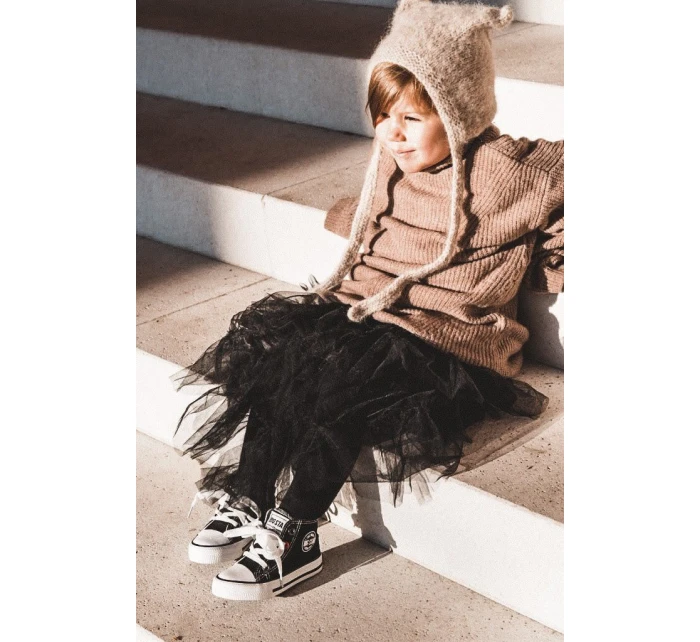 Dětské Tenisky Vysoké Se Zipem BIG STAR HH374188 Černé