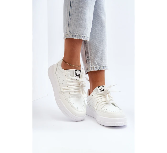 Dámské tenisky z ekokože bílé model 21648820 - Boto