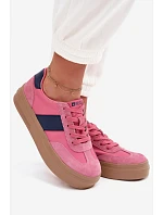 Dámské semišové tenisky Big Star TT274164 Růžové