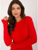 Sweter AT SW czerwony model 20493317 - FPrice Sweter AT SW czerwony model 20493317 - FPrice