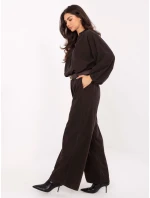 Spodnie IT SP model 21722835 ciemny brązowy - FPrice Spodnie IT SP model 21722835 ciemny brązowy - FPrice