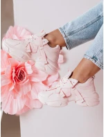 Dámské tenisky na platformě pink model 21983804 - Dstreet