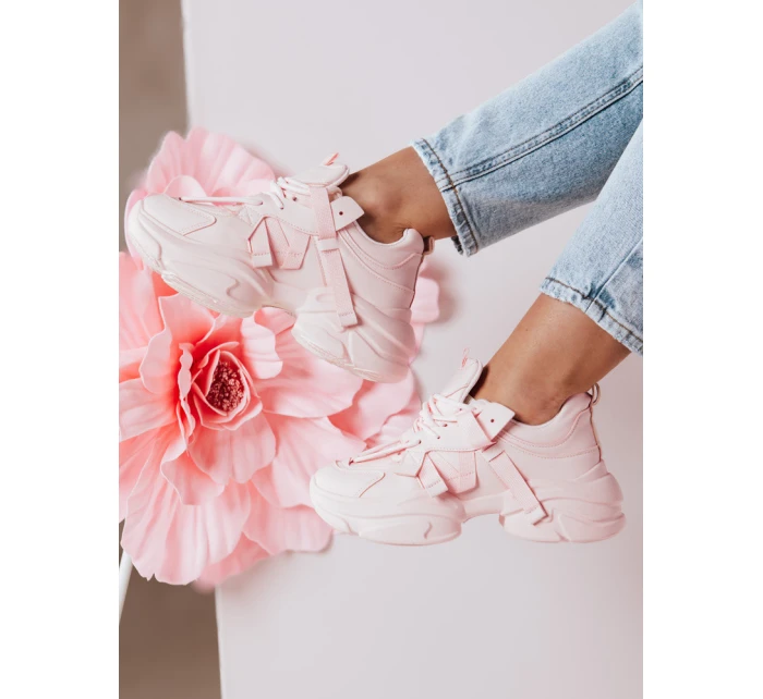 Dámské tenisky na platformě pink model 21983804 - Dstreet