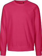 Neutral O 63001 Unisex raglánová mikina z bio bavlny 77.6301 pink