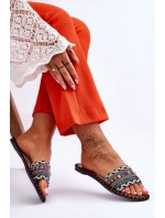 Dámské zdobené pantofle Černá model 21616573 - Boto