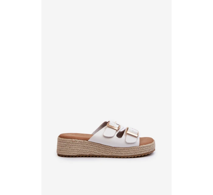 Dámské žabky s eko bílé model 21660689 - Boto Dámské žabky s eko bílé model 21660689 - Boto