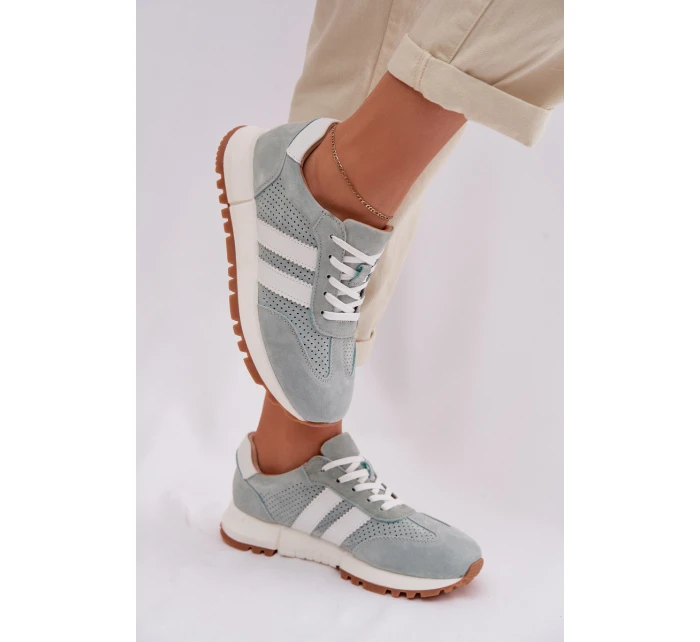 Dámské tenisky z přírodního semiše mátové Marceline Dámské tenisky z přírodního semiše mátové Marceline