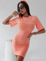 Dámské šaty 277797 lososové - Ola Voga