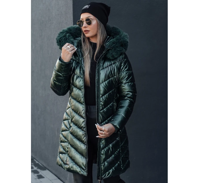 Dámská prošívaná zimní bunda BELLATRIX zelená FashionStreet TY4591