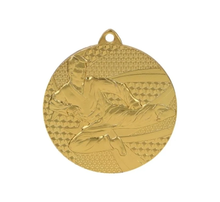 Zlatá medaile karate - ocelová medaile