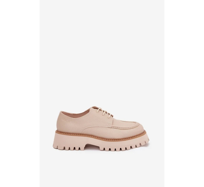 Dámské Mokasíny S Šněrováním Big Star model 21705302 Béžové - Big Star Shoes