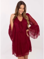 Sukienka MI SK model 21409561 bordowy - FPrice