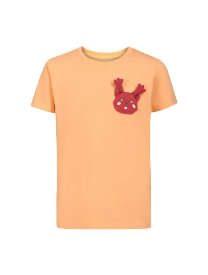 Dětské bavlněné triko nax NAX OMESO peach