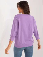 Dámská halenka RV BZ 9573.68 Světle fialová se zlatou - FPrice Dámská halenka RV BZ 9573.68 Světle fialová se zlatou - FPrice