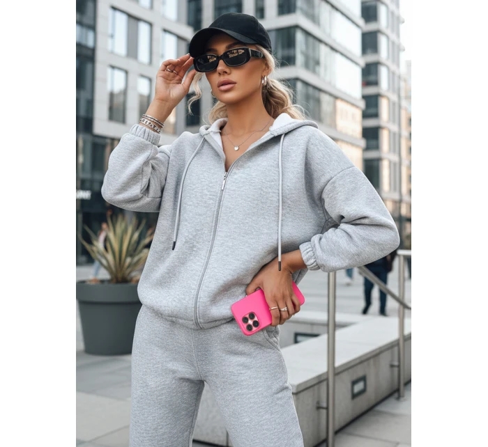 Dámská tepláková souprava AMILIA PREMIUM šedá FashionStreet AY0778