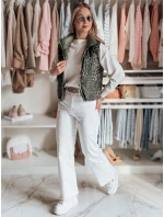 Dámská krátká oboustranná vesta zelená Dstreet model 21984374 - FashionStreet Dámská krátká oboustranná vesta zelená Dstreet model 21984374 - FashionStreet