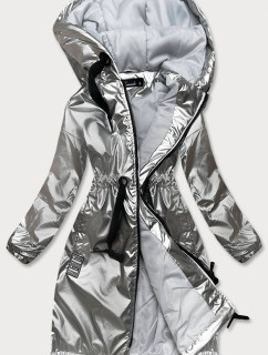 Stříbrná dámská bunda pro přechodné období model 16735399 - KAMADA