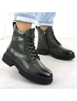 Dámské boty Bagger zateplené zelené Potocki 25-19324