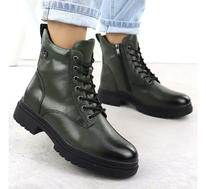 Dámské boty Bagger zateplené zelené Potocki 25-19324