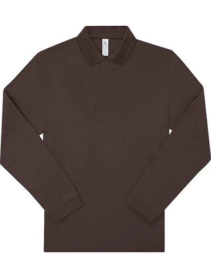 B&C My Polo 180 LSL Piqué polo s dlouhým rukávem 01.U425 roasted coffee B&C My Polo 180 LSL Piqué polo s dlouhým rukávem 01.U425 roasted coffee