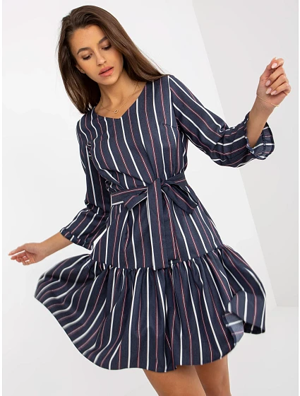 Dámské šaty LK SK model 17799913 tmavě modré - FPrice Dámské šaty LK SK model 17799913 tmavě modré - FPrice