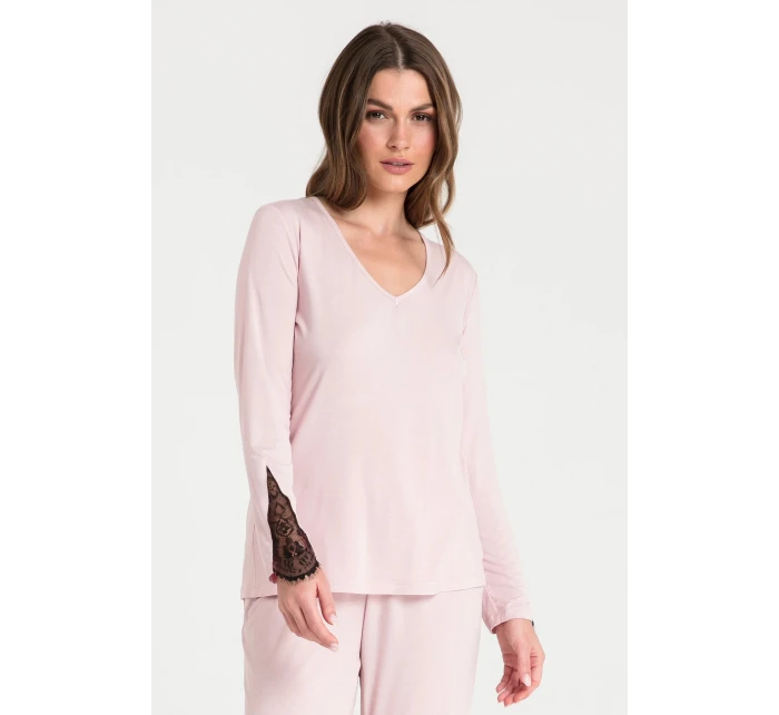 Dámský pyžamový Top model 19358962 Pudr růžová - LaLupa