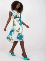 Dámské šaty DHJ SK N13198 2.64P modro-bílé - FPrice Dámské šaty DHJ SK N13198 2.64P modro-bílé - FPrice